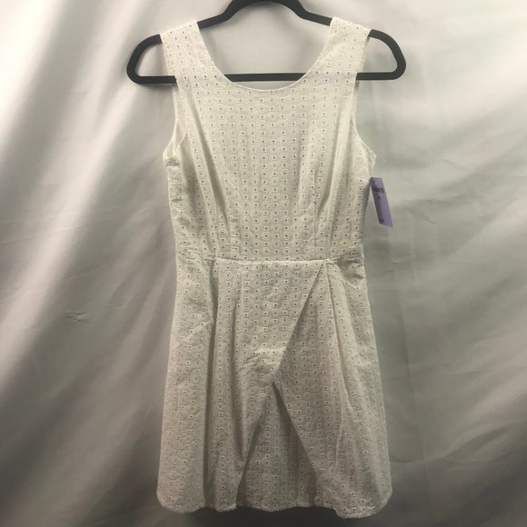 White Circle Print Dress - Picture 1 of 3